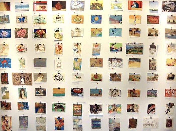 Postcard Art in Skewer Gallery Postcard Art Show/NO BBP fundraiser
