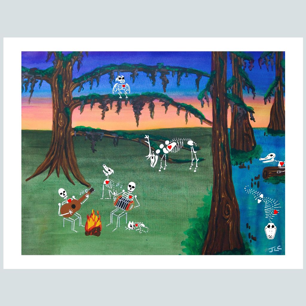 Bayou Skeletons | Art Print