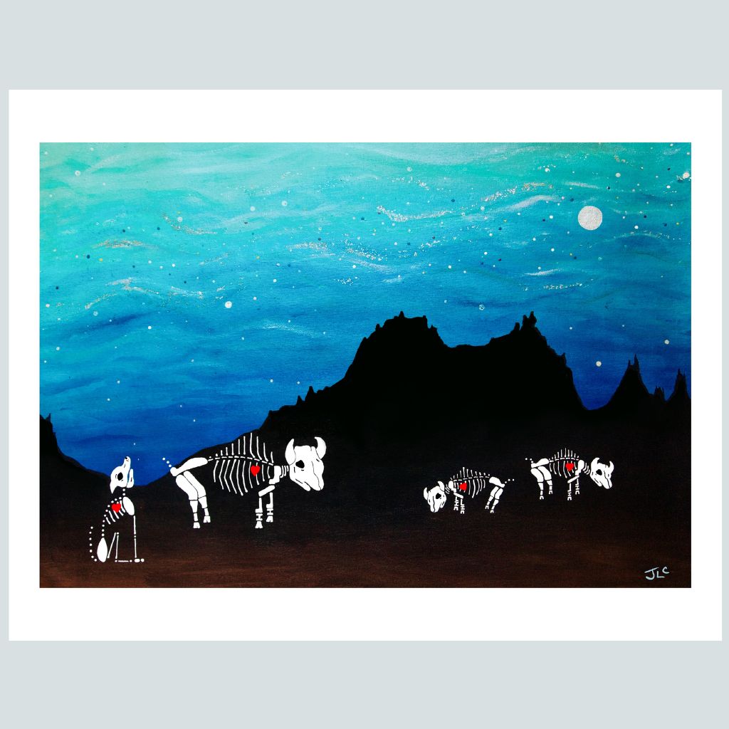 Bison Skeletons | Art Print