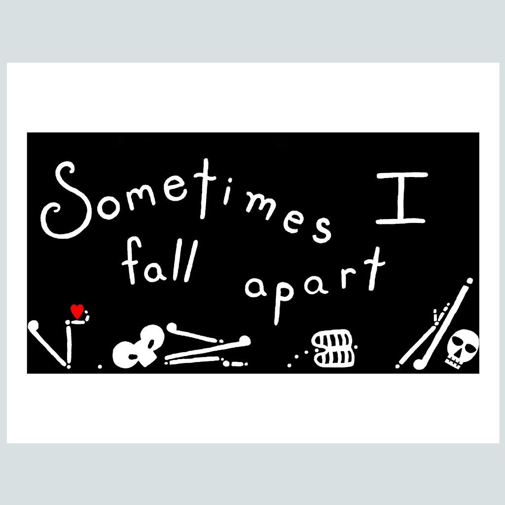 Fall Apart Skeleton | Art Print
