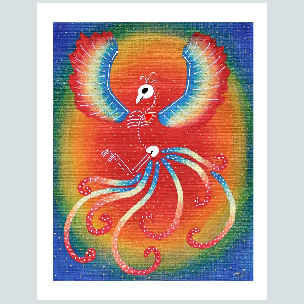 Phoenix Skeleton | Art Print
