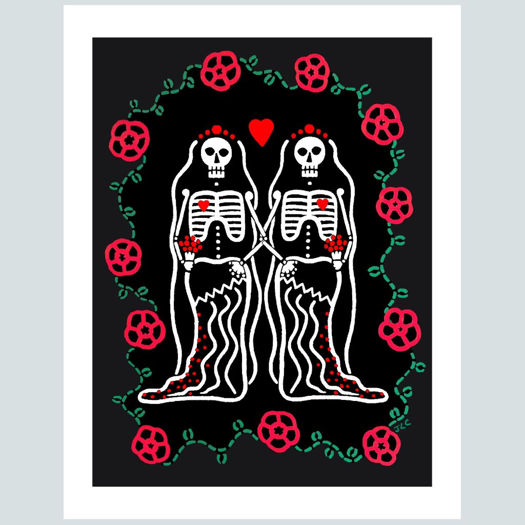 Wedding Skeletons - Ladies | Art Print