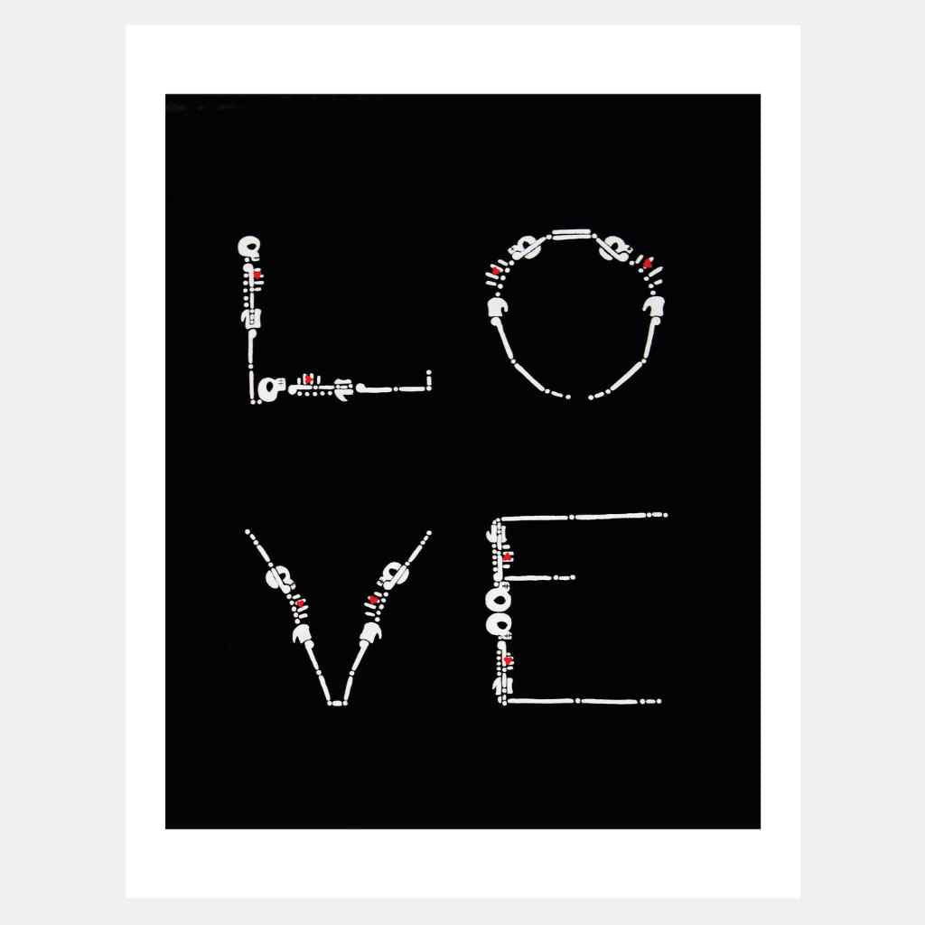 LOVE Skeleton | Art Print