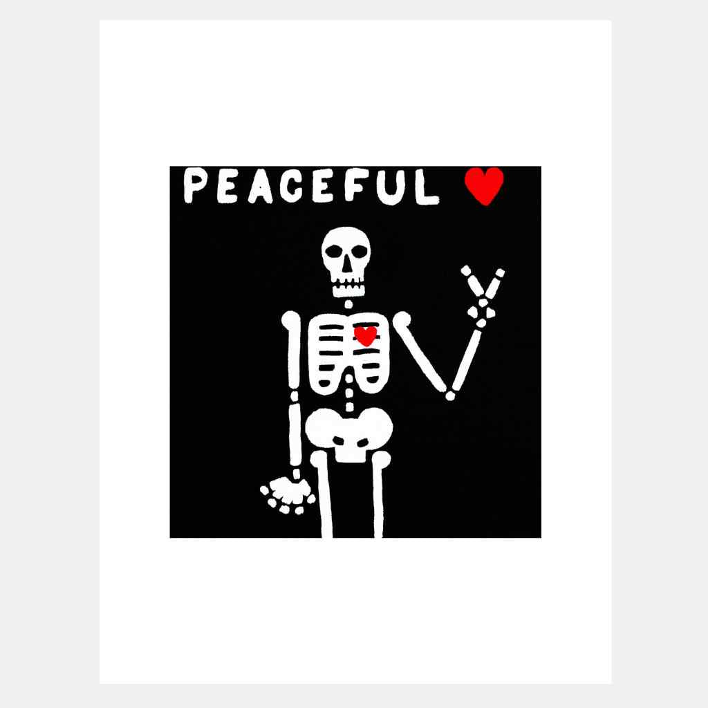 Peaceful Skeleton | Art Print