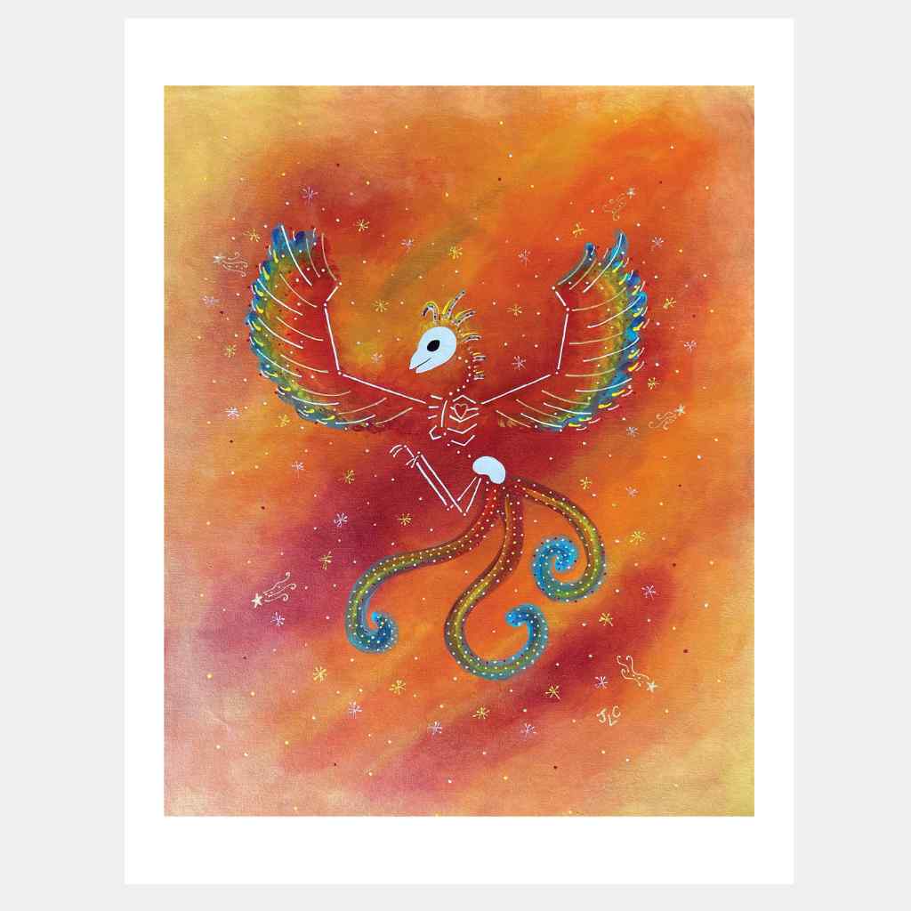Phoenix Skeleton | Art Print