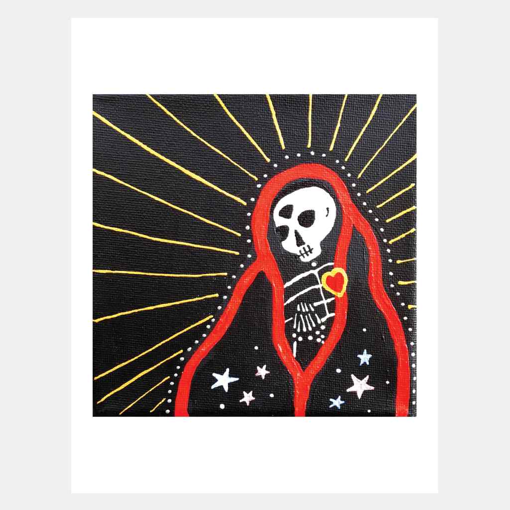 Prayerful (Third Eye) Skeleton | Art Print