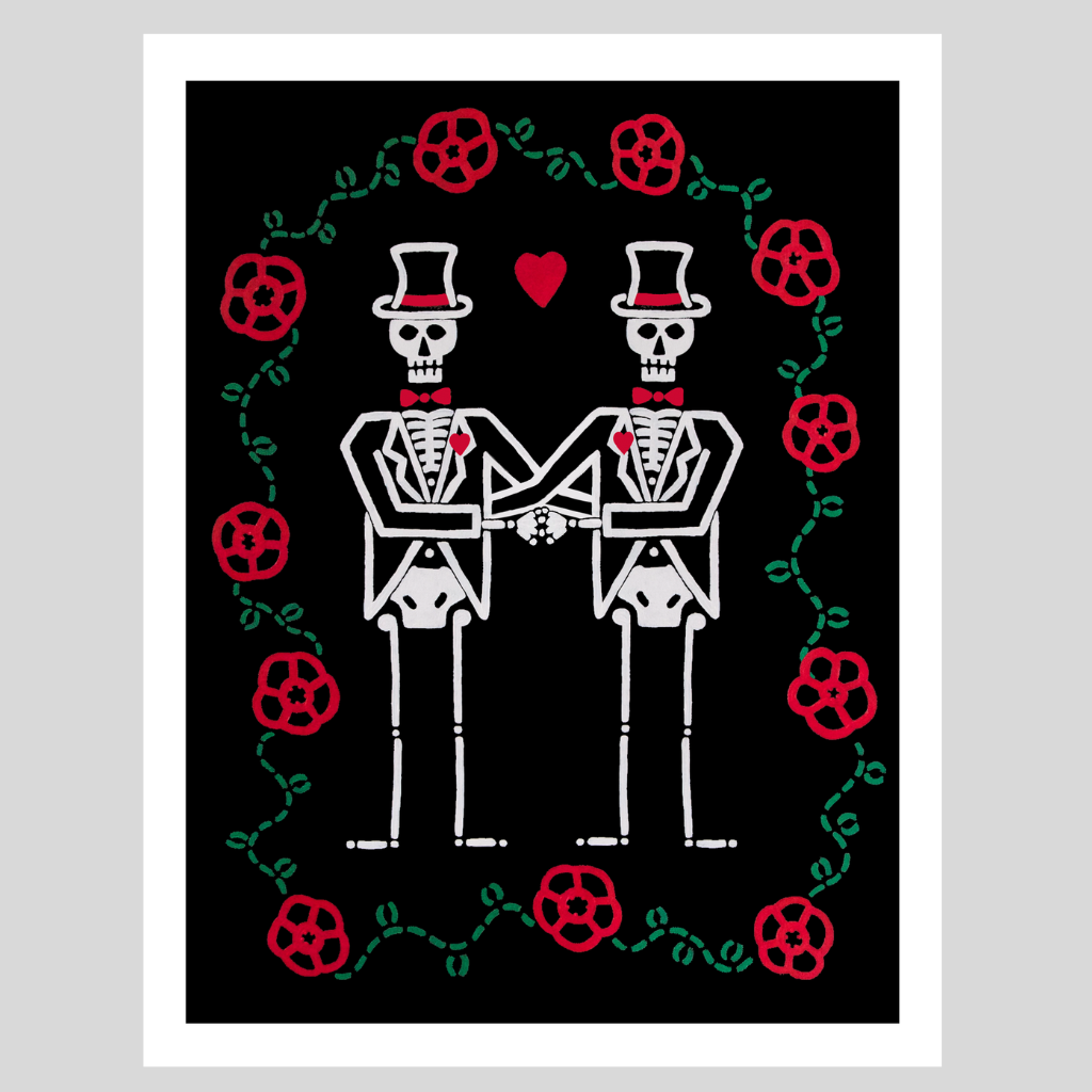 Wedding Skeletons - Men | Art Print
