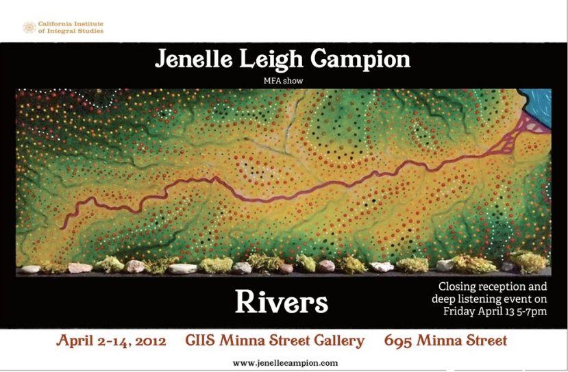 MFA Show - Rivers at Minna Gallery Poster