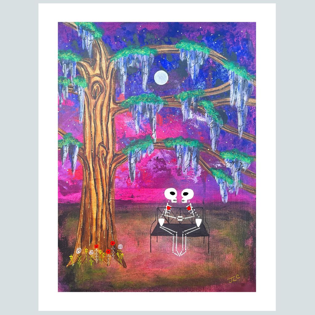 Kiss Skeletons | Art Print