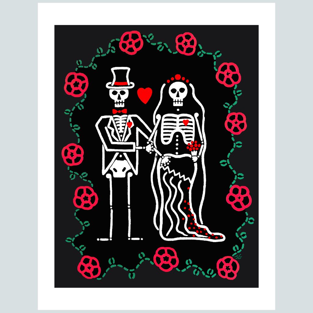 Wedding Skeletons | Art Print