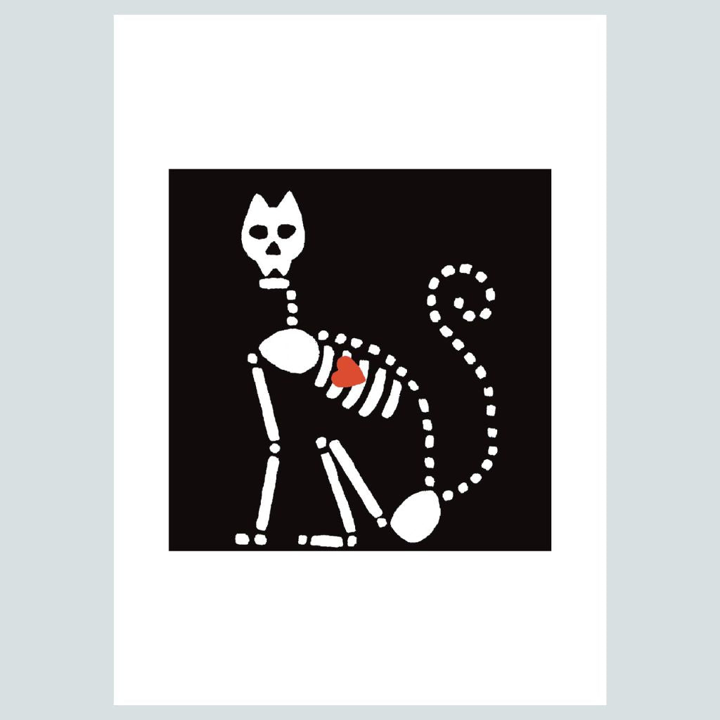 Cat Skeleton | Art Print