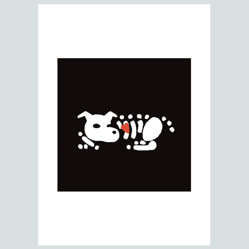 Puppy Skeleton | Art Print