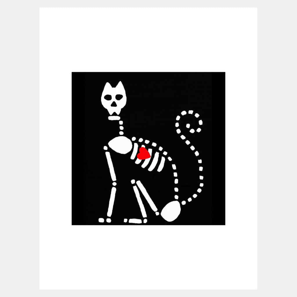 Cat Skeleton | Art Print