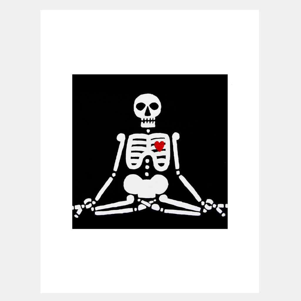 Centered Skeleton | Art Print