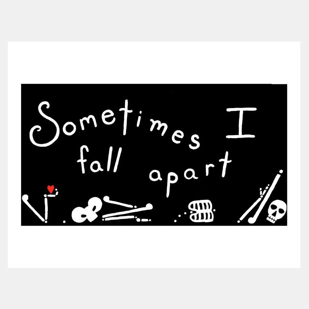 Fall Apart Skeleton | Art Print