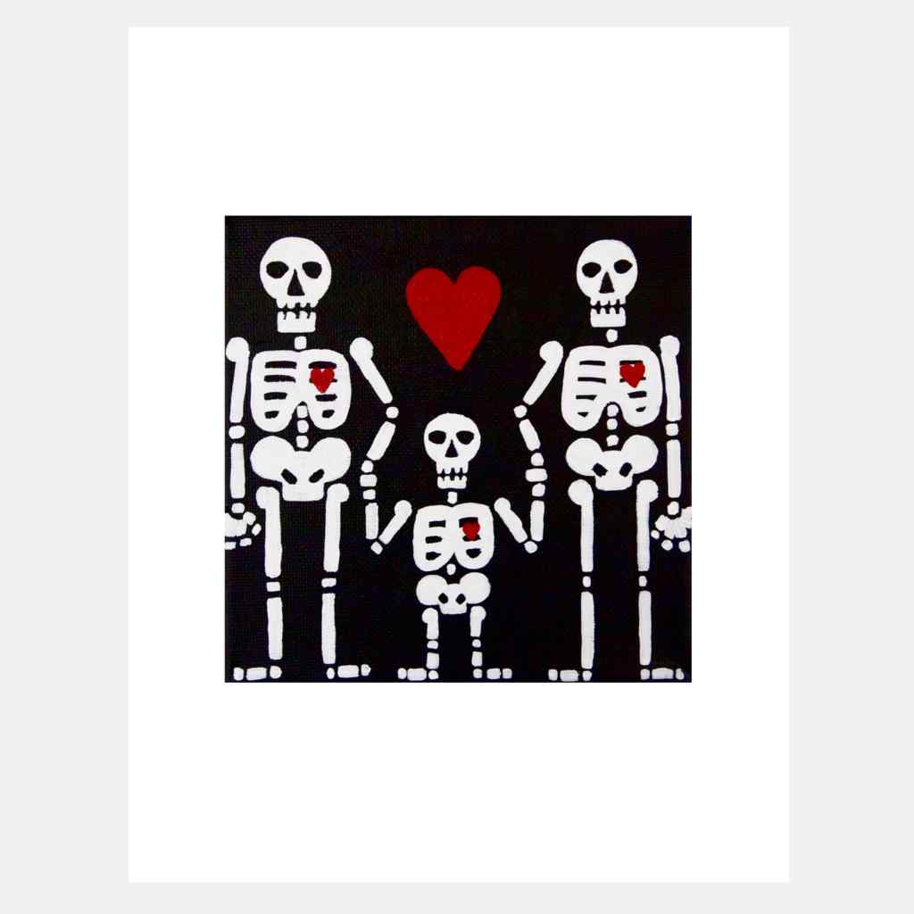 Family Skeletons | Art Print