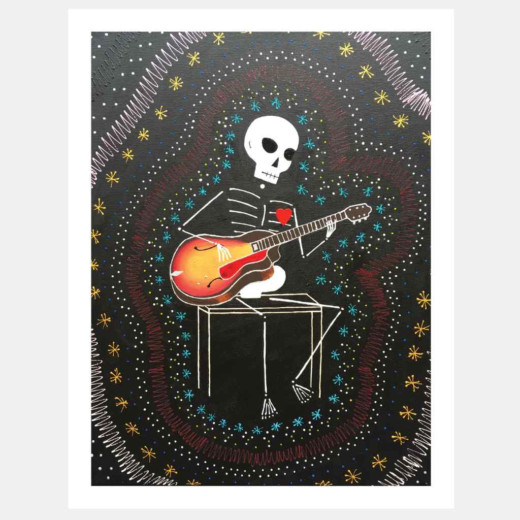 Guitar Skeleton | Art Print